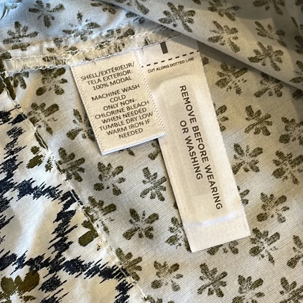 LOFT Green and Blue Patterned Strappy Cami - Size XS - Picture 8 of 8